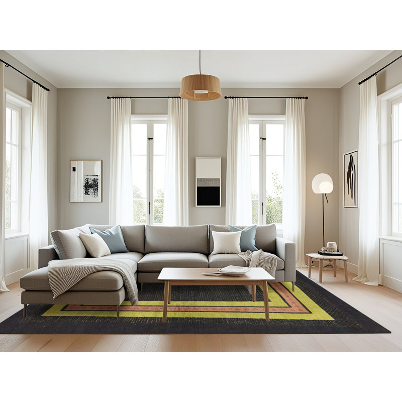 Abstract Indoor Rug, Rectangle 8' x 10'