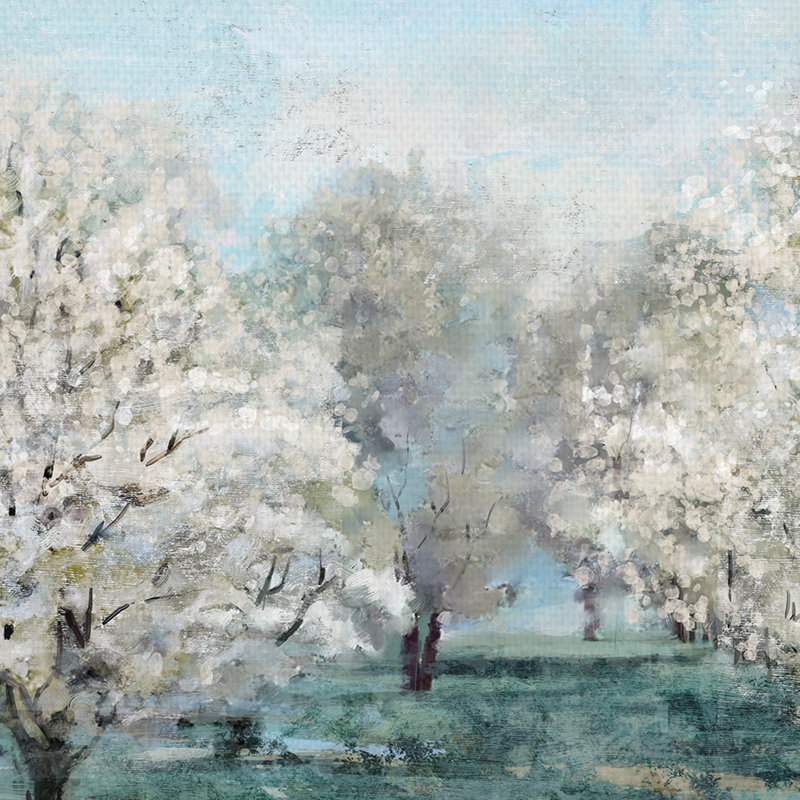 «Flowering Trees», impression sur toile tendue