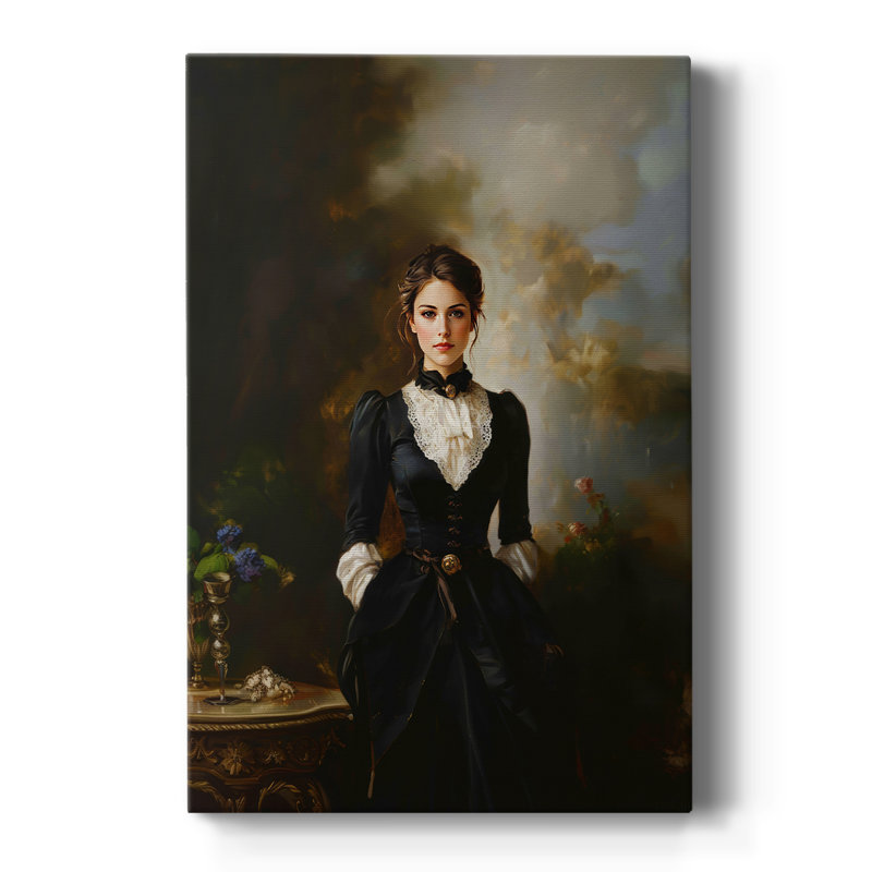 WOMEN Series CCxxv - Toile tendue avec châssis de qualité supérieure - Prêt à être accroché, H 12 po x l 8 po