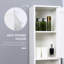 Grande armoire de rangement moderne avec miroir et armoire de rangement autoportante avec tablettes réglables Modern
