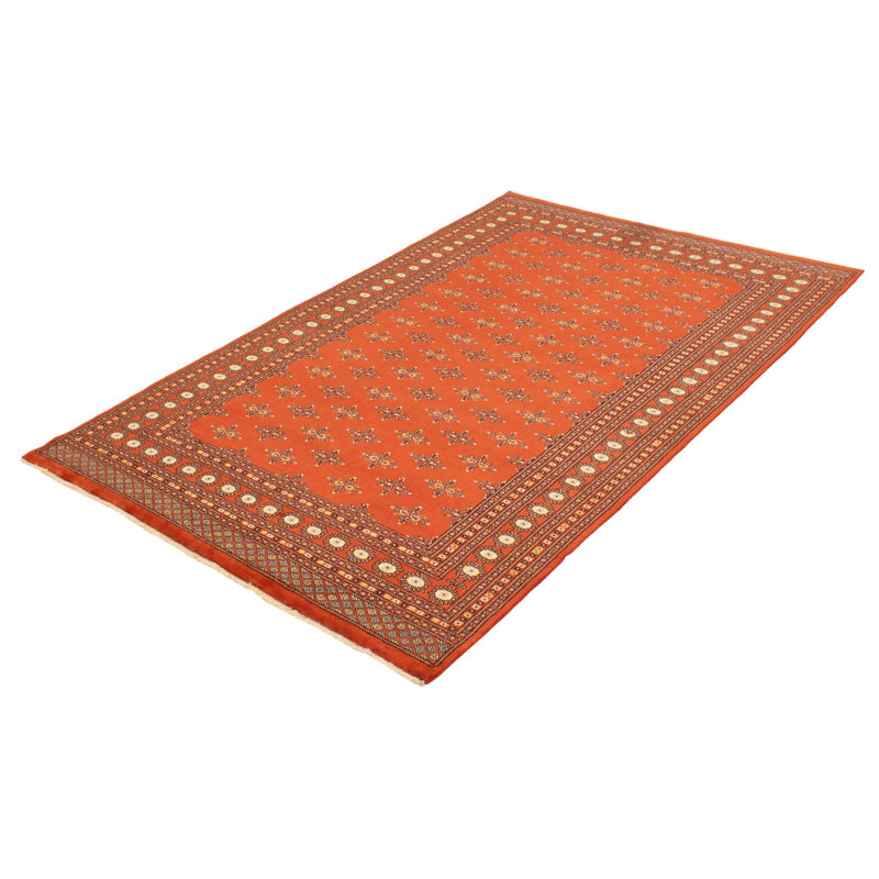 Tapis orange brûlé Finest Peshawar Bokhara 6 pi 6 po x 10 pi 2 po
