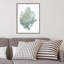 «Teal Delicate Coral I» par Aimee Wilson - peinture sur toile à cadre flottant