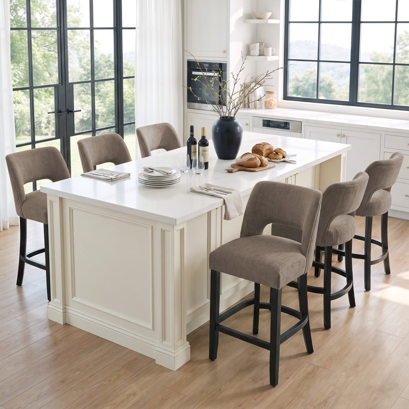 Tabouret de bar Bisto, Brun, 6