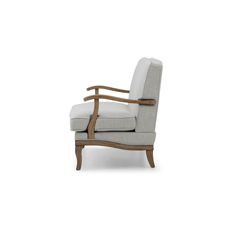 Avis 2 Seater Linen Loveseat, Plain