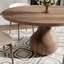 Otelia Dark Walnut Space-Saving Round Solid Wood Dining Table For Kitchen Restaurant Breakfast Office-114220729
