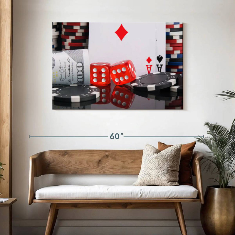 Senne Gambling Set, 30" H x 45" W