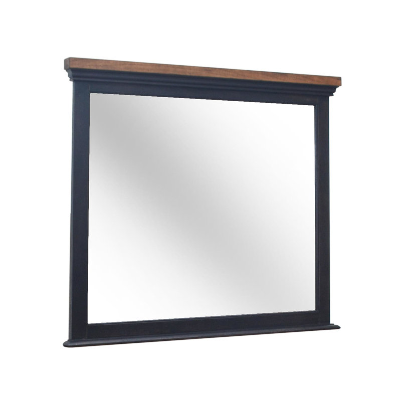 Elgin Flat Wall Mirror, Brown