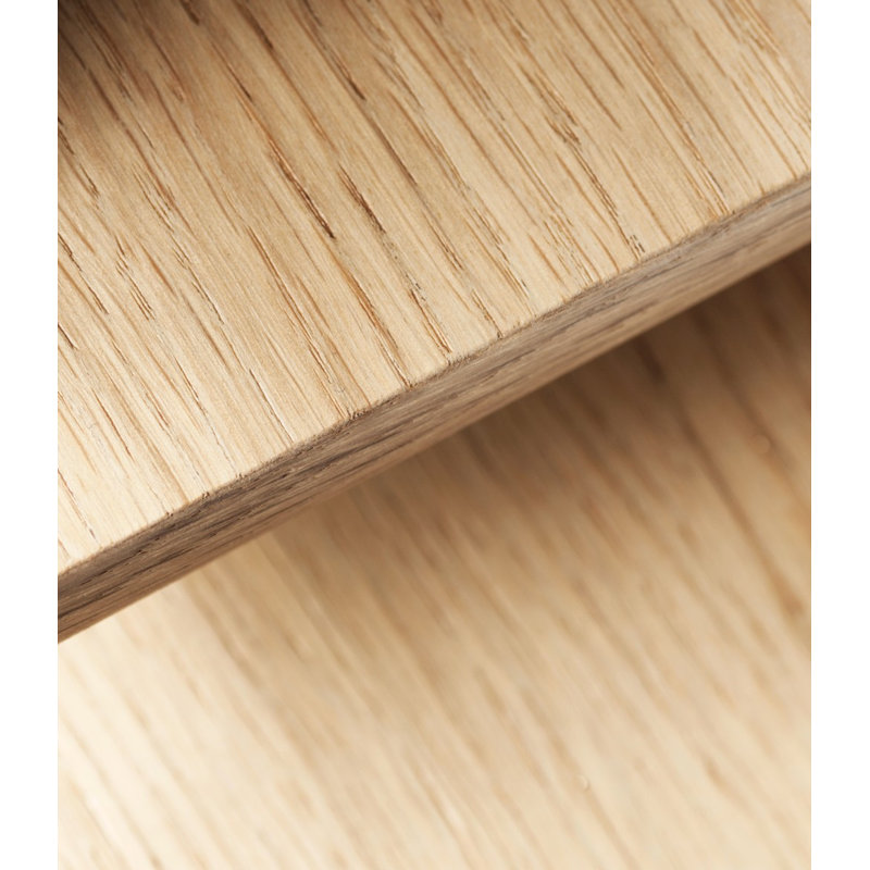 C35A Square Oak Dining Table, Nature