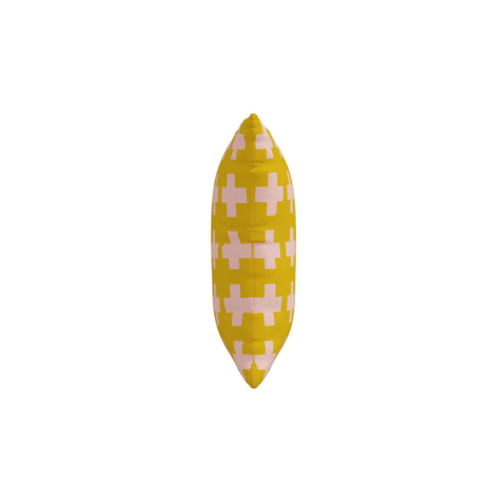 Dema Geometric Indoor/Outdoor Throw Pillow, 20" x 20", Yellow