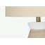 Lampe de table contemporaine 27 po, base en céramique crème avec abat-jour beige pour éclairage de décoration intérieure-89640488-89640489