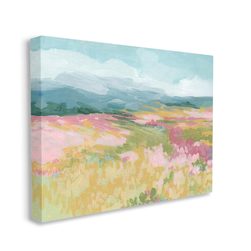 Abstract Meadow Flowers Canvas Wall Art by June Erica Vess, 24" H x 30" W