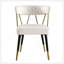 Chaise de salle à manger rembourrée Glam