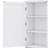 Towering Freestanding Bathroom Storage Cabinet With Two Drawers Of Different Sizes Adjustable Shelf And Painted Board-1342917628