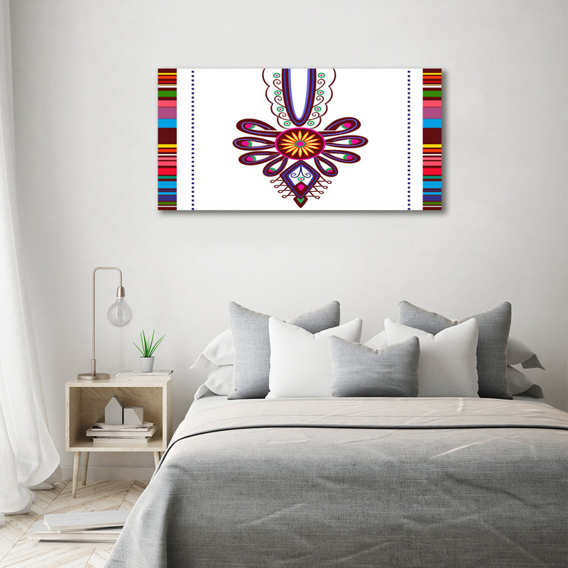 Polish Folk Pattern - Wrapped Canvas Print