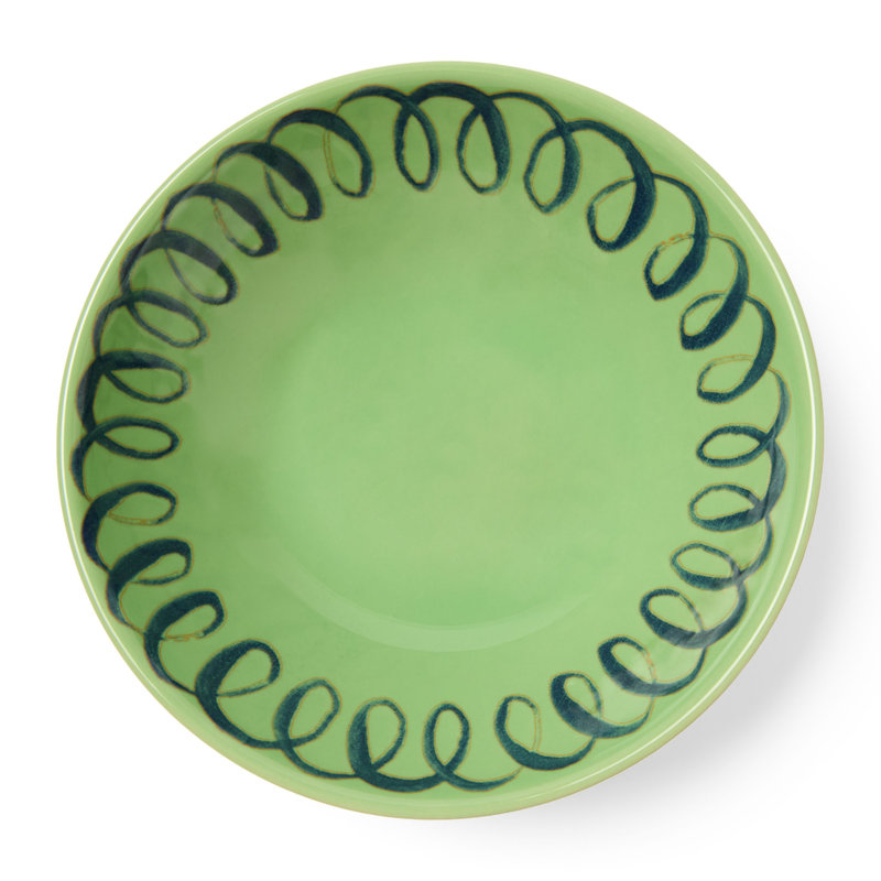 Amalfi Cereal Bowl - Lime - 7", Green