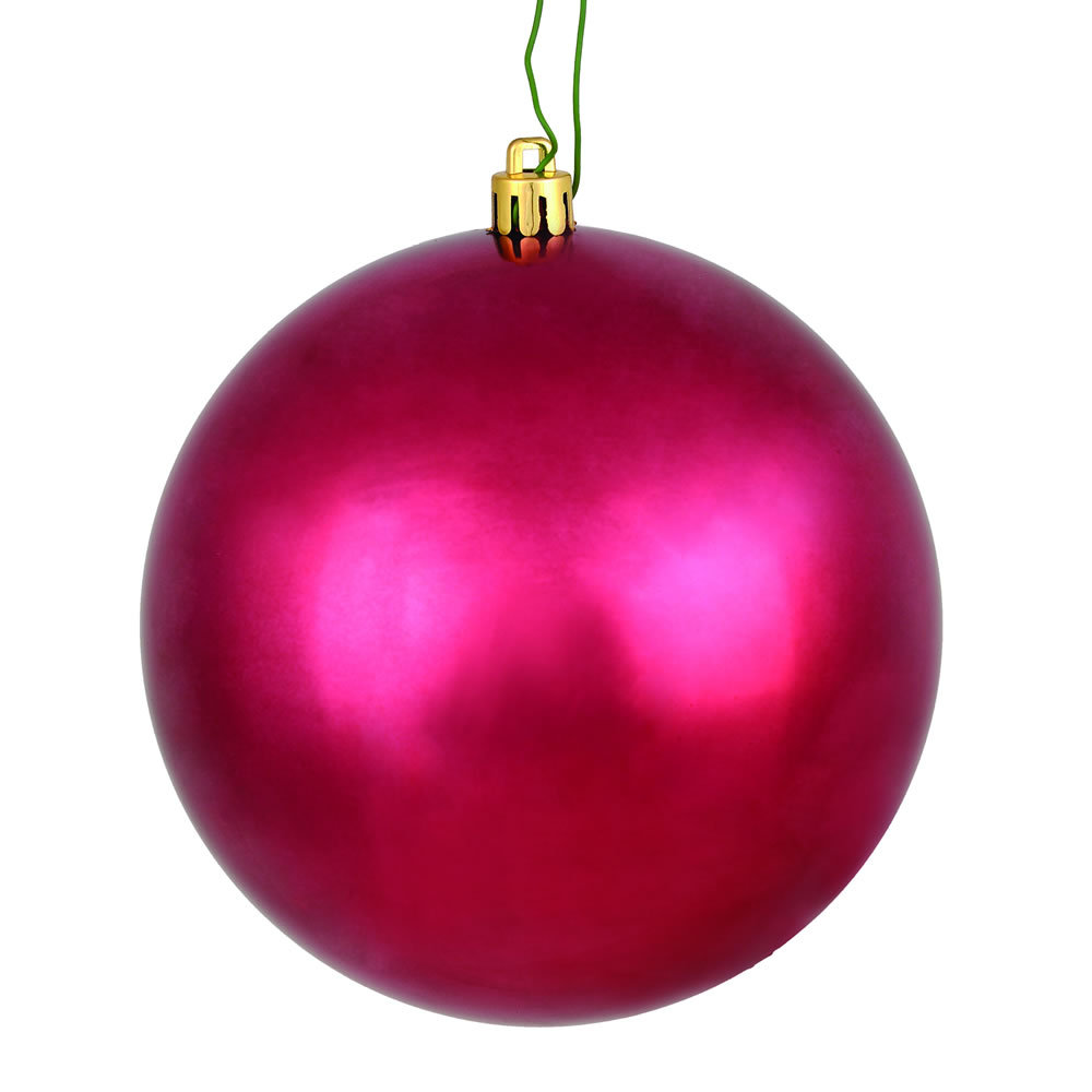 Shatterproof Bauble, 3", Berry Red