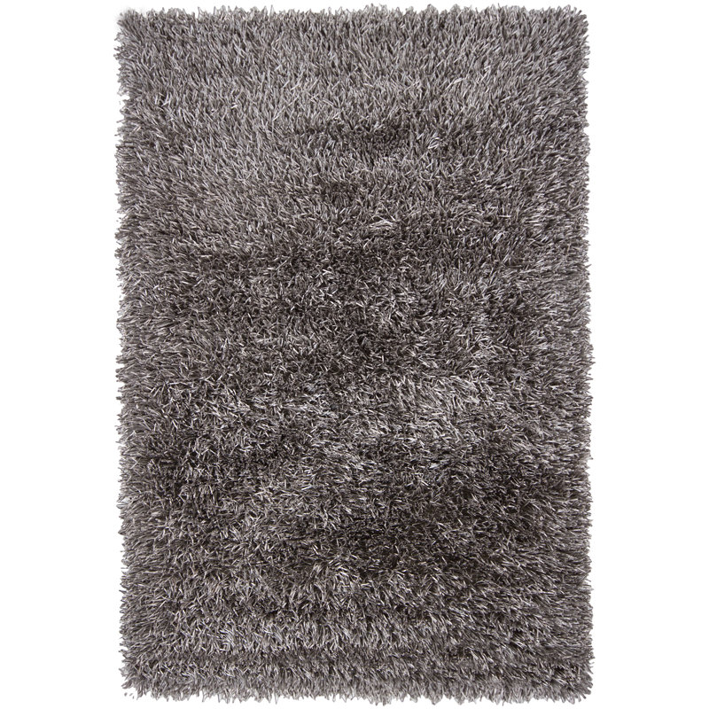 Hand Loomed Area Rug in Gray, Rectangle 7'9" x 10'6"