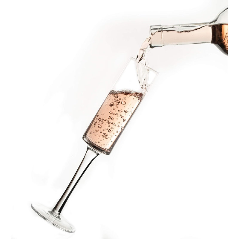 Flûtes à champagne - Verres à mimosa en cristal soufflé à la main (6 oz / 180 ml)
