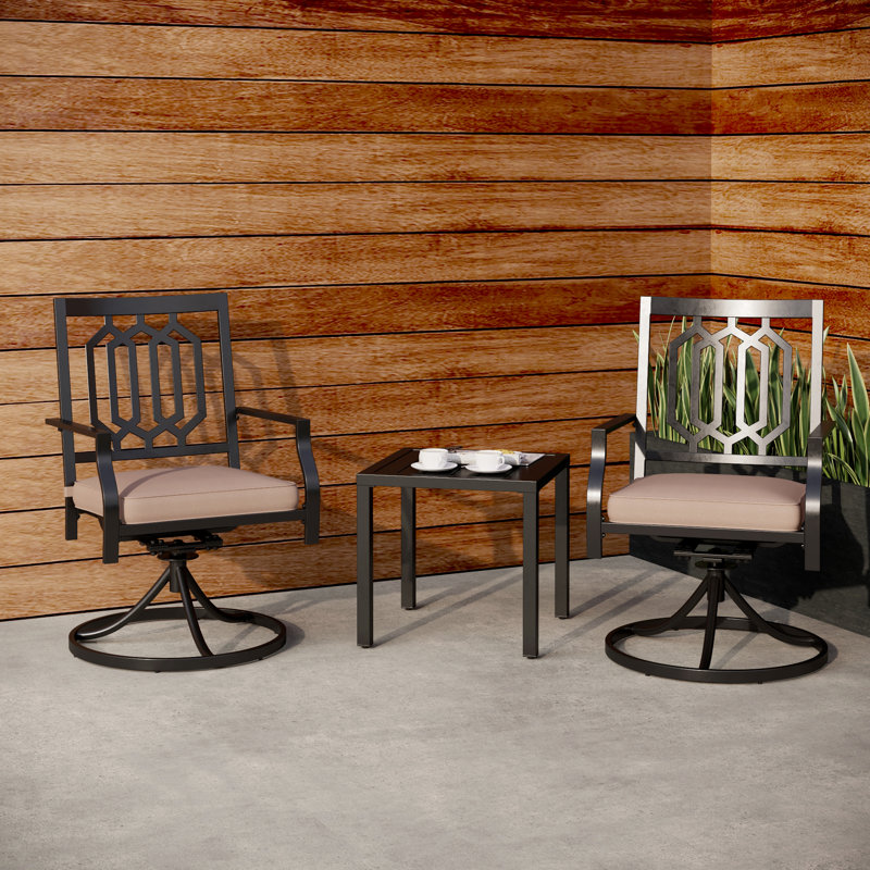 Ensemble bistro long avec coussins 18,9 po Alyah Square