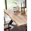 Irizarry Solid Wood Top Metal Base Dining Table-37020458