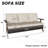 Polyethylene (PE) Wicker Outdoor Patio Sofa-164694791