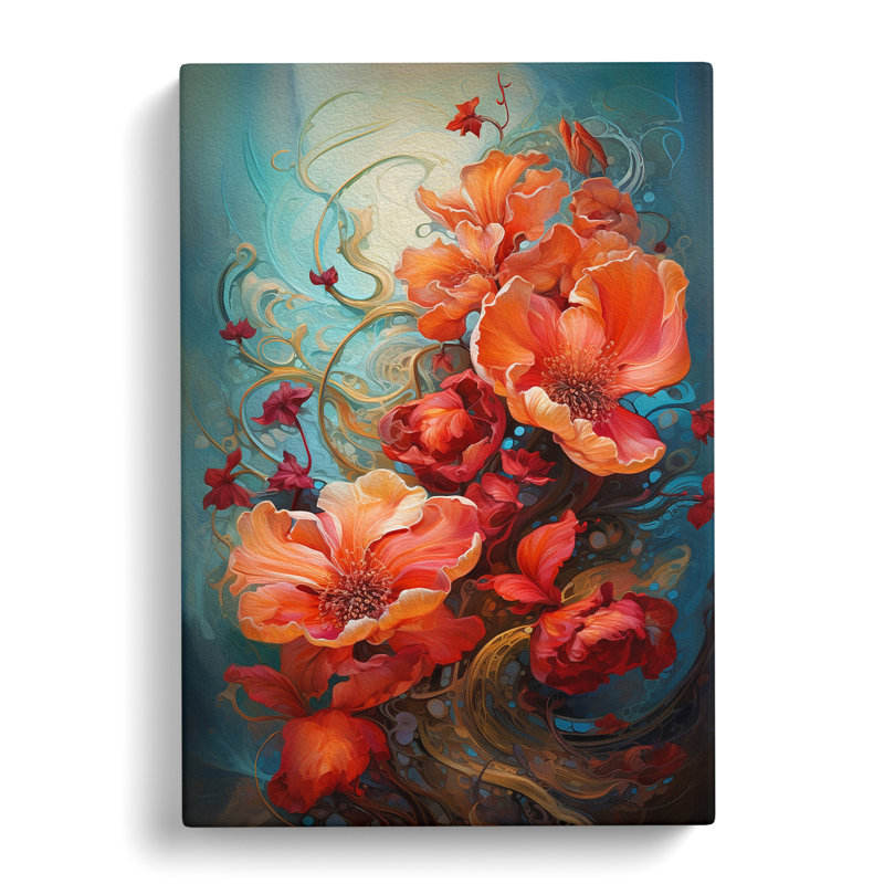 Floral Abstract - Print, 50cm H x 35cm W x 3cm D