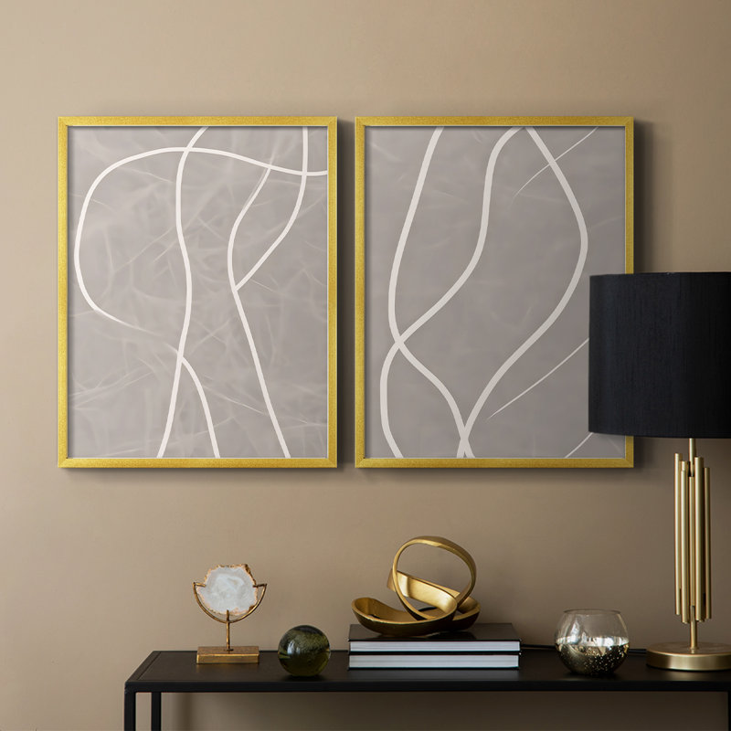 Série ABSTRACT DLxxxi - reproduction encadrée de qualité supérieure - prête à être accrochée - aucun clou requis - aucun clou requis