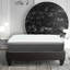 Matelas hybride très grand à ressorts ensachés dans une boîte, matelas en mousse viscoélastique gélifiée pour un sommeil confortable, blanc / gris-90557100