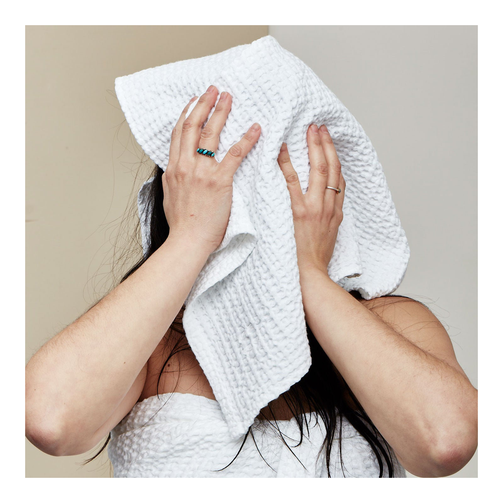 Simple Cotton Hand Towel, White, Bath Sheet - 1 Pack