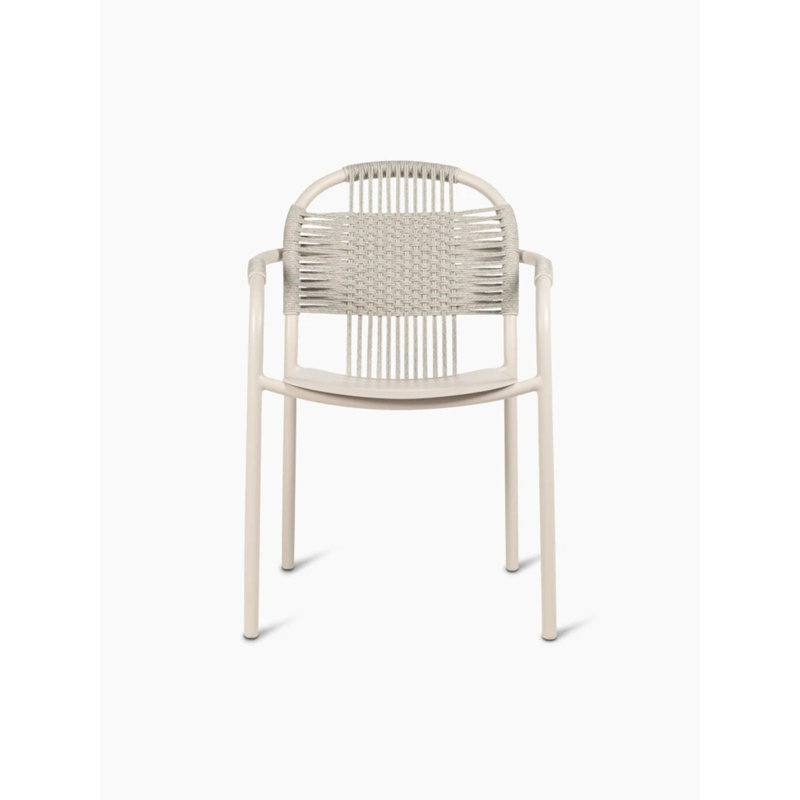 Cleo Outdoor Dining Armchair, Dune White, Dune White