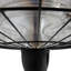 Jannie Electric Patio Light Heater Adjustable Power 1000/2500W Black