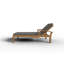Outdoor Teak Chaise Lounge-1070998177