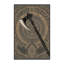 Tapis oriental noir moelleux moelleux recouvert de rune moelleuse - reliure noire-1873948211