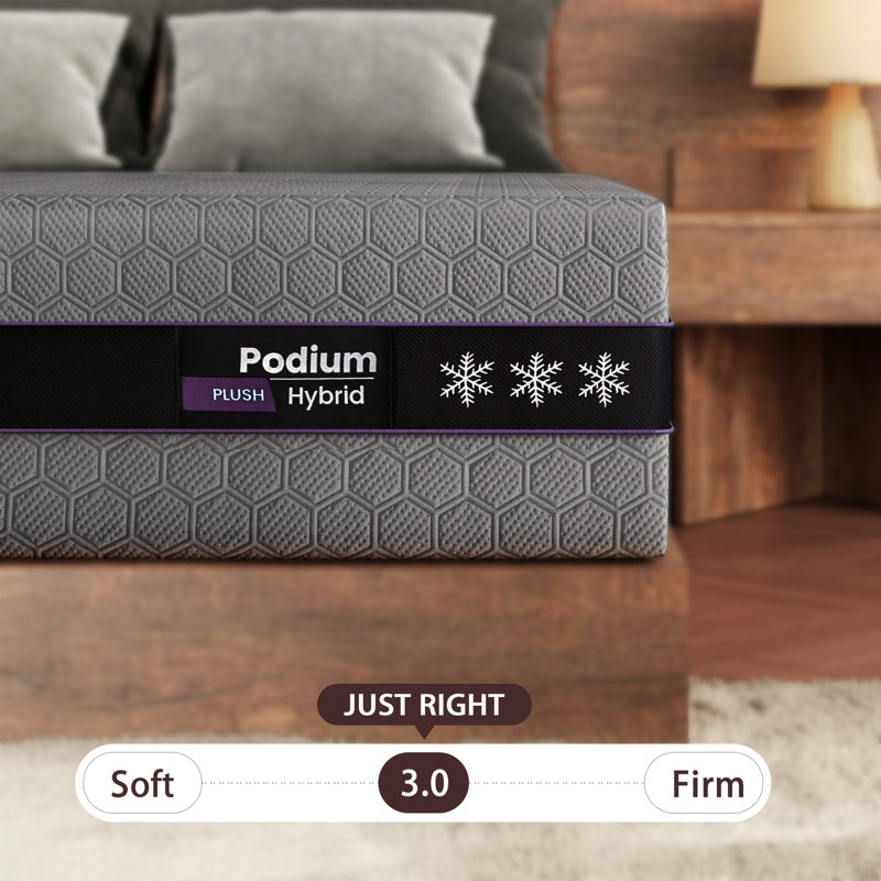 Plush Hybrid Cooling Mattress, Très grand lit