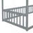 Canopy Frame Floor Bed With Fence, Guardrails-1149976060-1149976056