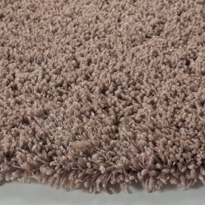 Assar Handmade Tufted Taupe Area Rug, Round 6'