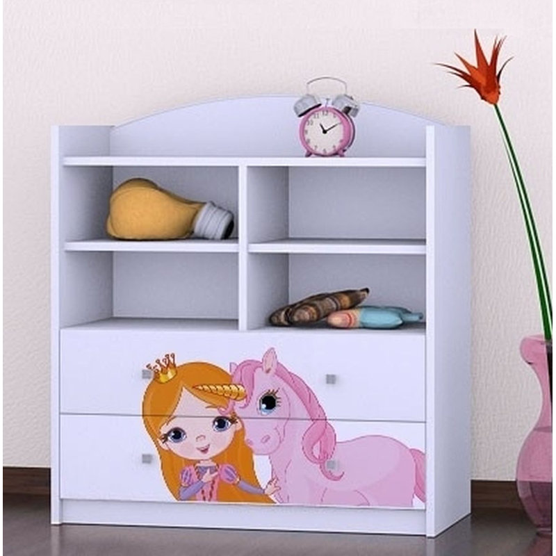 Mariah 96cm H X 86cm W Kids Cube, White