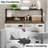Washer Dryer Countertop With Shelf, 2-Tier Laundry Room Wood Topper With Edge-110205024