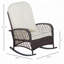Chaise berçante d'extérieur en osier et rotin-939920479