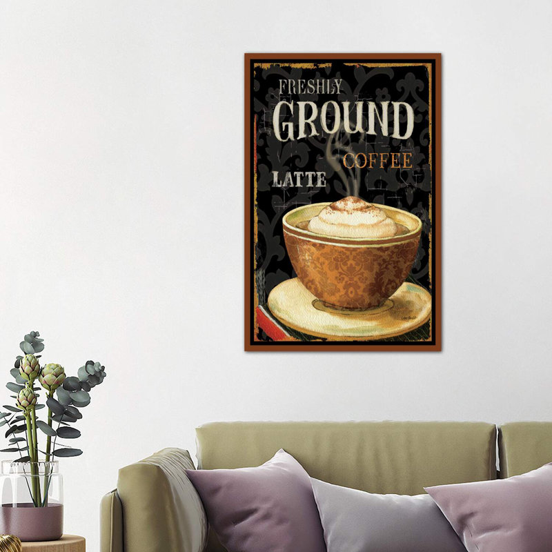 «Today's Coffee II» par Lisa Audit - impression d'art graphique, H 40 po x l 26 po x P 1,5 po