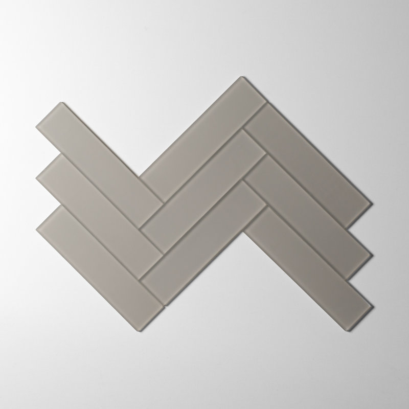 2in.x8in. Glass Subway Tile, Marsh Matte