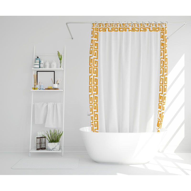 Lutie Polyester Shower Curtain, 168cm H x 168cm W