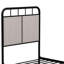 Simple, enveloppé de lin, cadre de lit plateforme, métal, tête de lit en tissu, configuration unique du pied, stabilité, fonctionnement silencieux et paisible, installation facile avec instructions, tous les types de matelas, 8 po