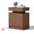 Westerly Modern Style Wooden Nightstand with LED Light and Storage Drawers-942507175-949784268