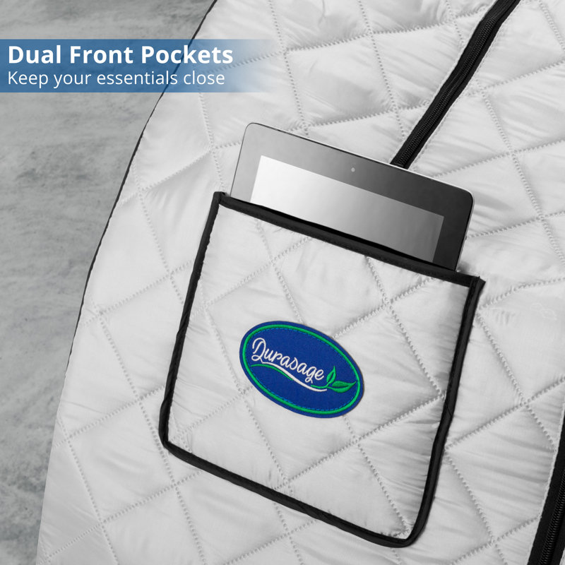 Durasage Plastic and Polyester, White/Black