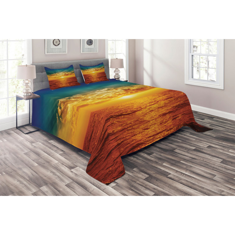 Hypnotic Coastal Polyester Coverlet