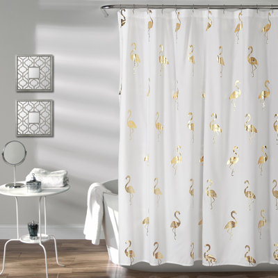 Rideau de douche simple Flamingo Flamingo