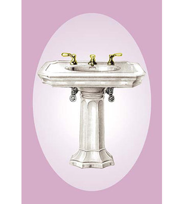 « lavande lavabo », impression