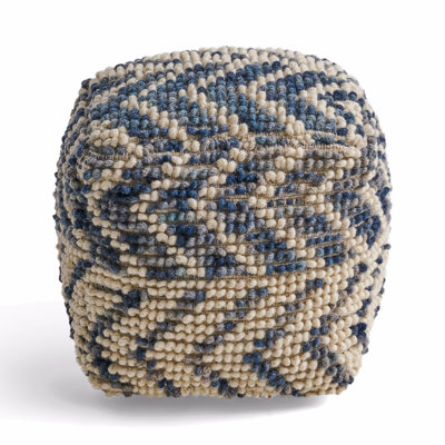 Wool And Cotton Pouf, Ottoman