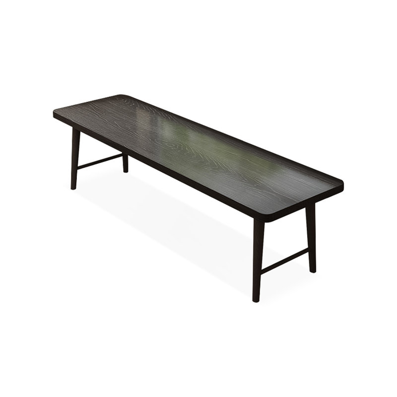 Black Rectangular Solid Wood Writing desk, 29.53"H*78.74"W*23.62"D